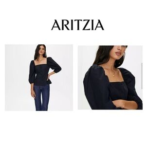 Little Moon Black Luckette Blouse size small